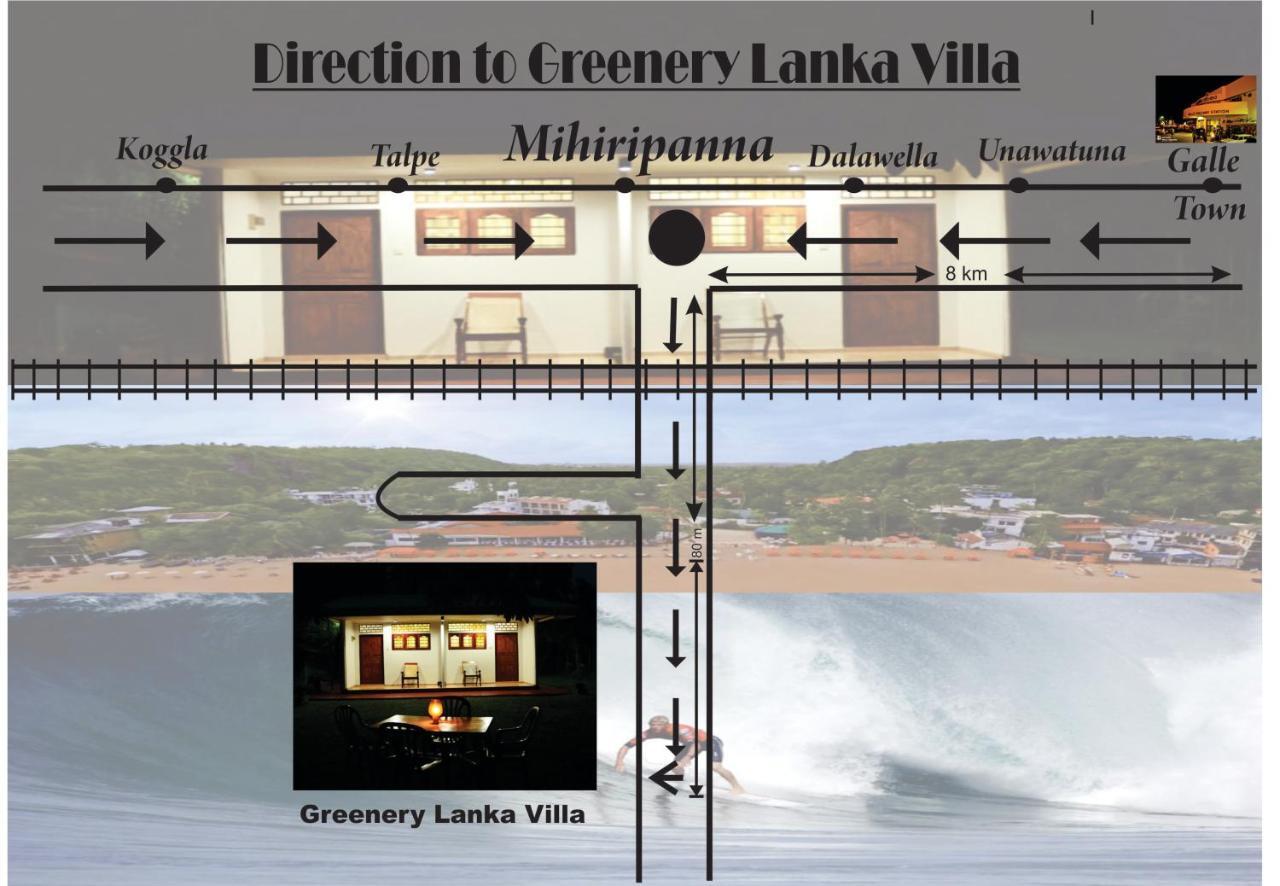 Greenery Lanka Villa Unawatuna Bagian luar foto